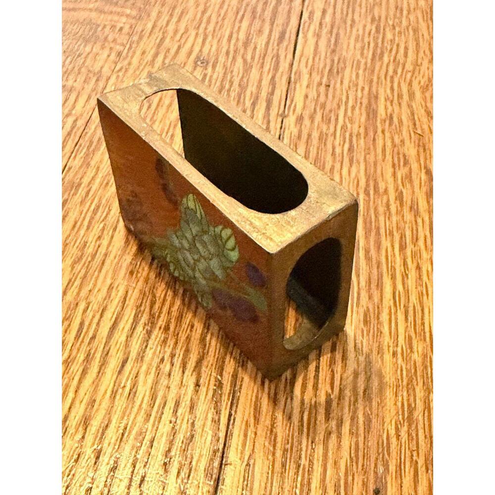 Antique Chinese Cloisonné Enamel Matchbook Holder - Picture 7 of 8